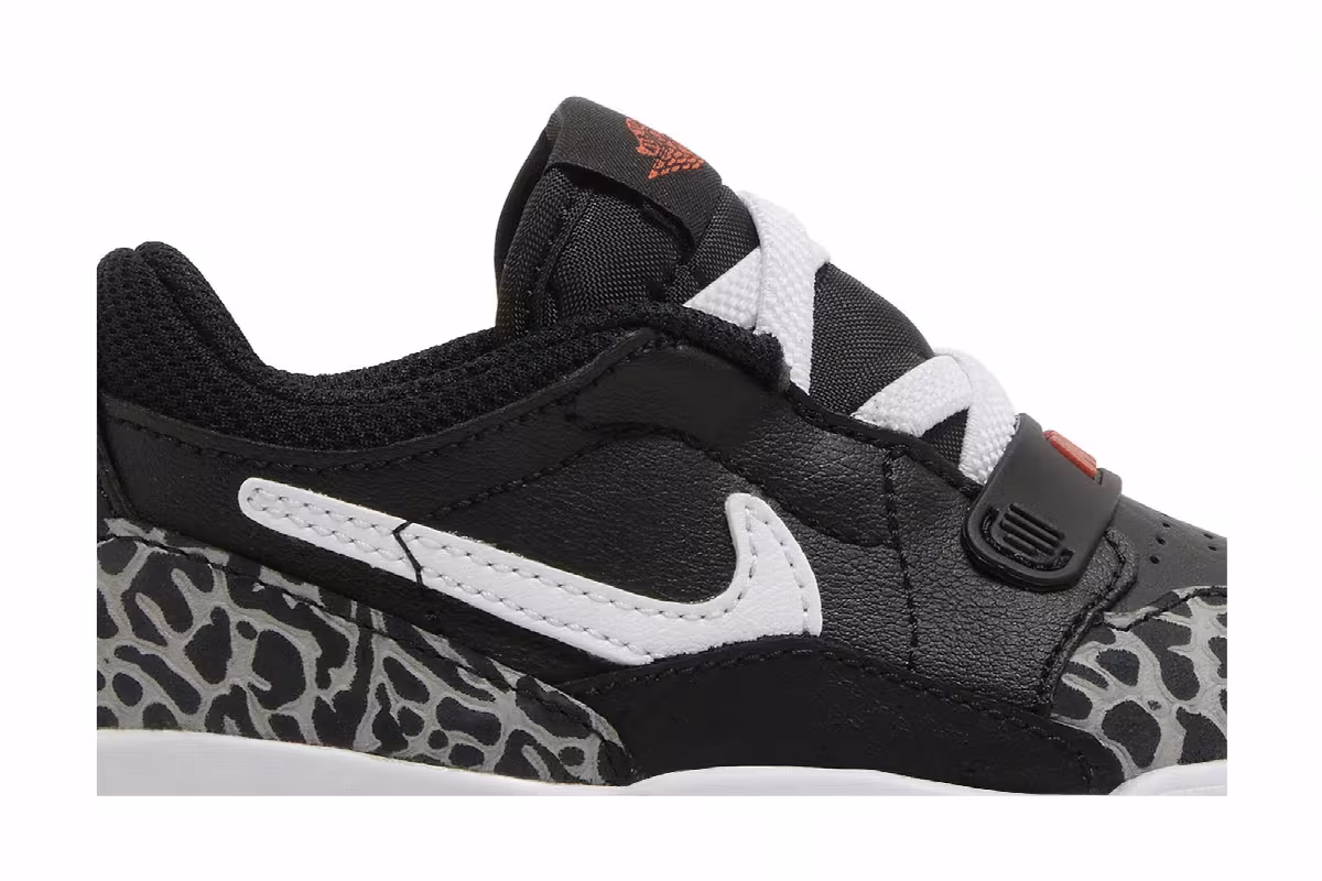 Air Jordan Legacy 312 Low TD Black White Safety Orange, view 3