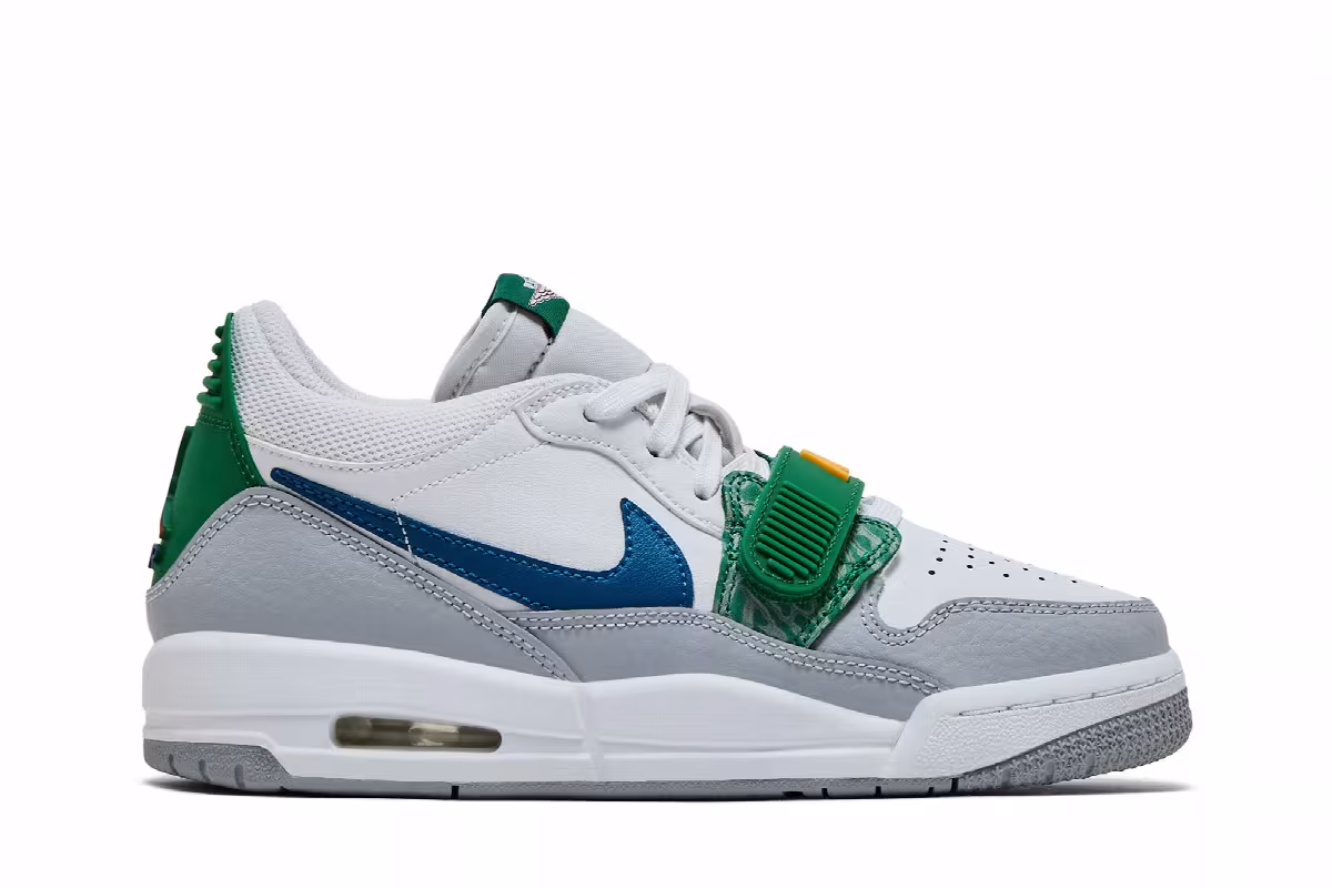 Air Jordan Legacy 312 Low GS White Pine Industrial Blue, view 2