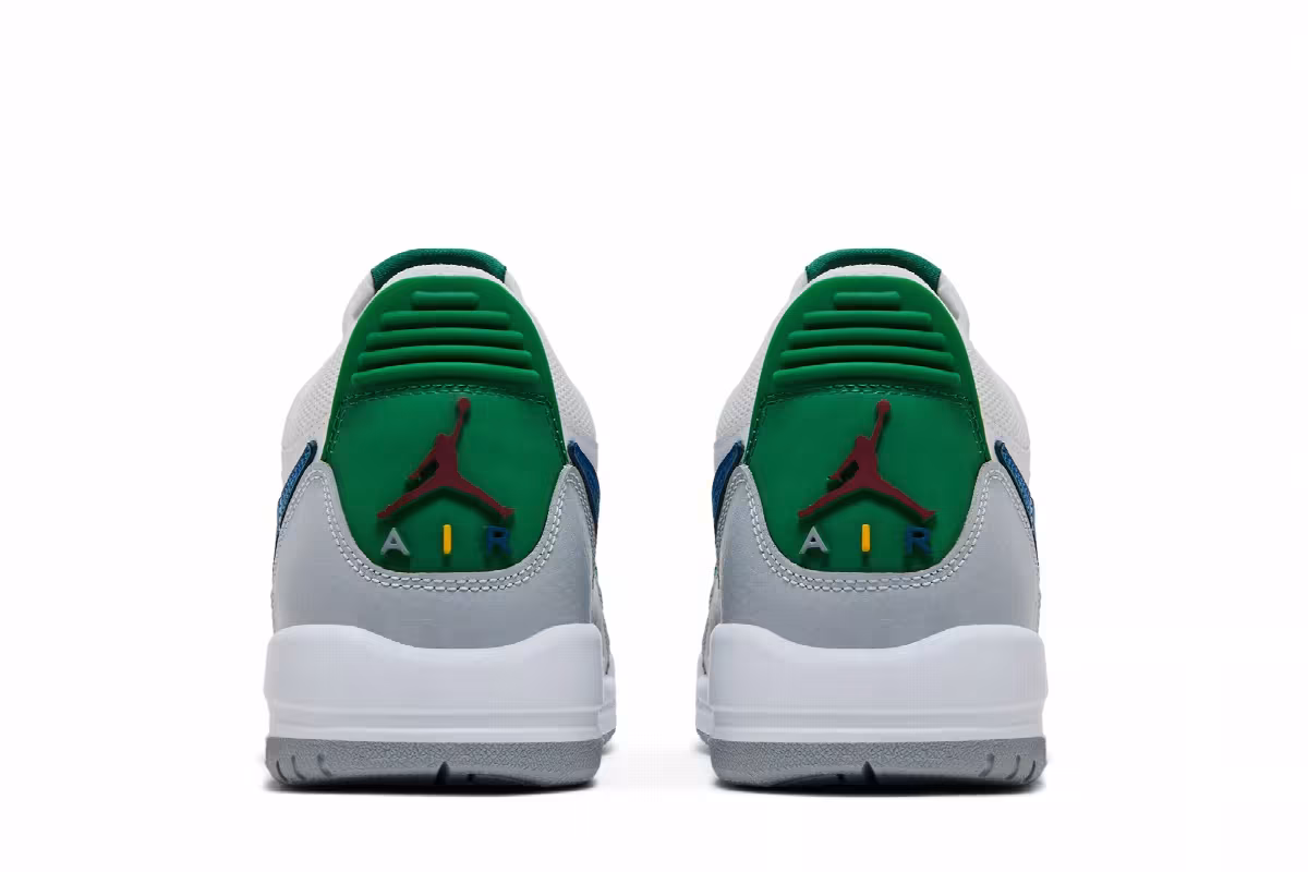 Air Jordan Legacy 312 Low GS White Pine Industrial Blue, view 7