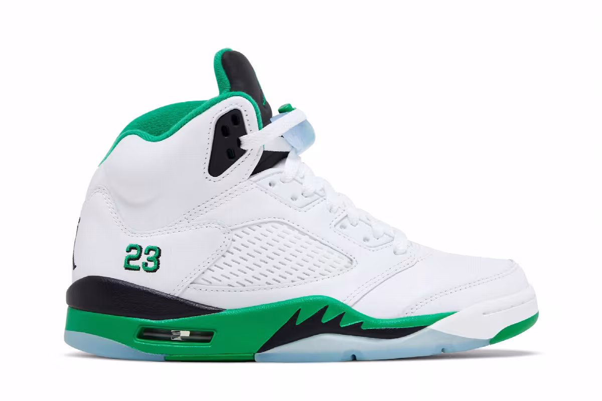 Women's Air Jordan 5 Lucky Green, view 2