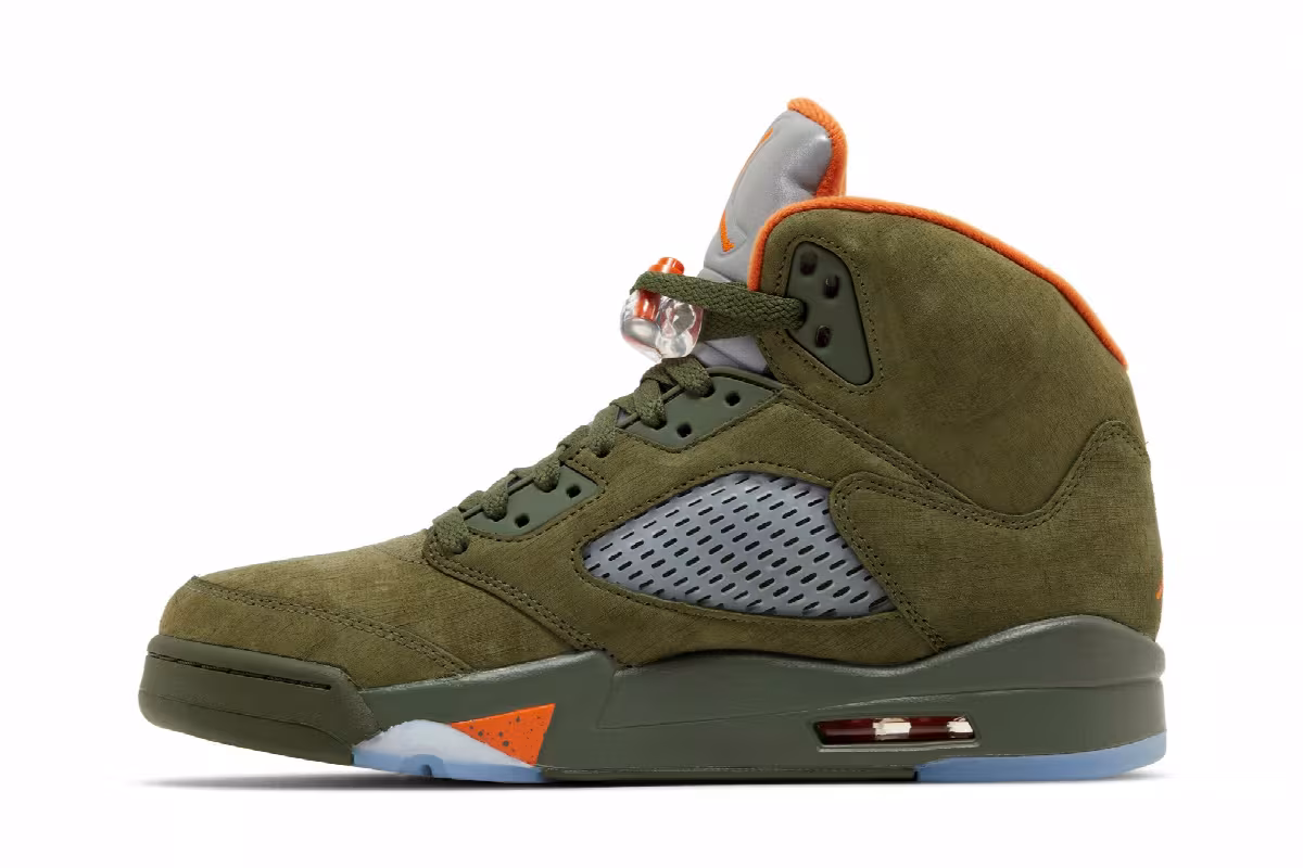 Air Jordan 5 Olive 2024, view 4