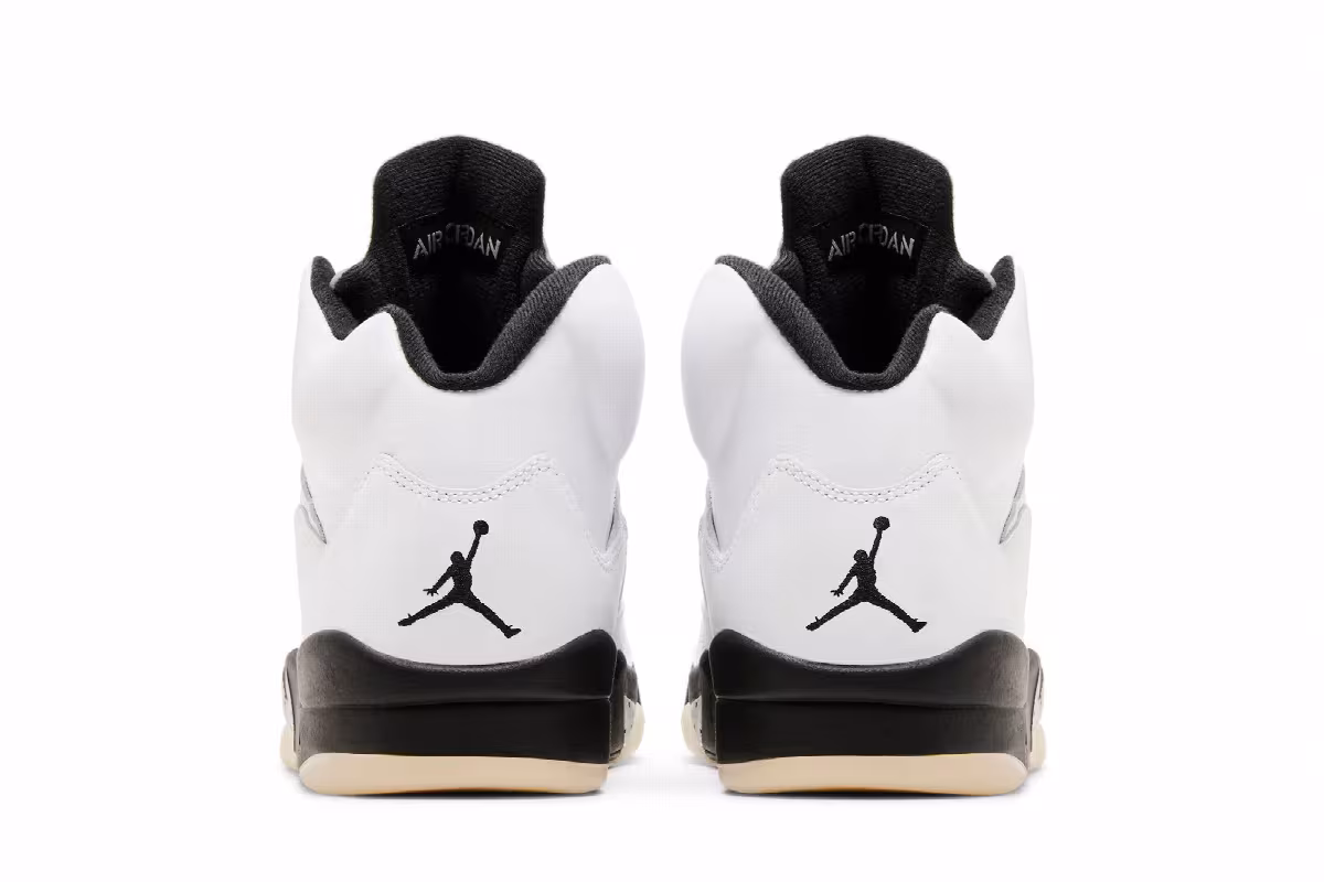 Air Jordan 5 White Black, view 7
