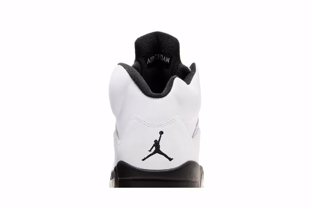 Air Jordan 5 White Black, view 8
