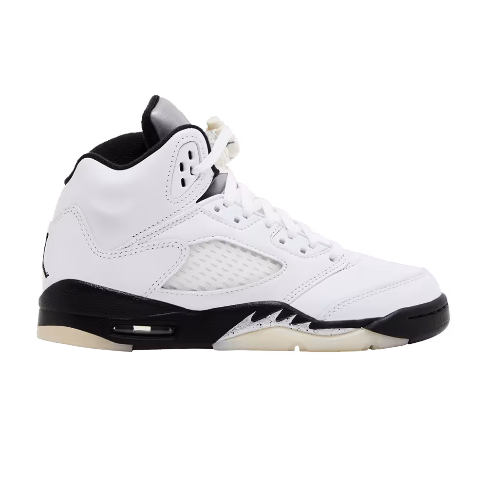 Air Jordan 5 GS White Black