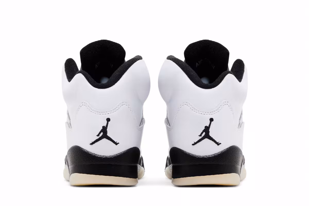 Air Jordan 5 GS White Black, view 7