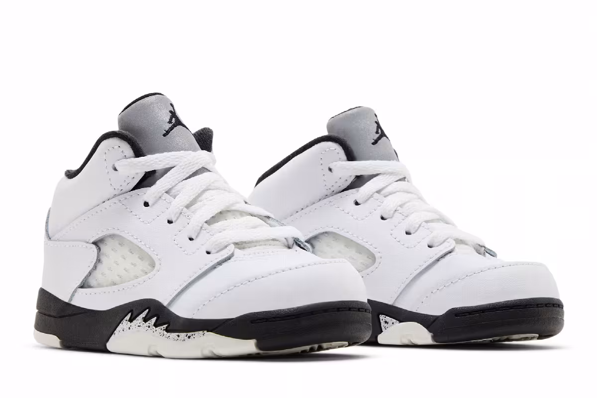 Air Jordan 5 TD White Black, view 9