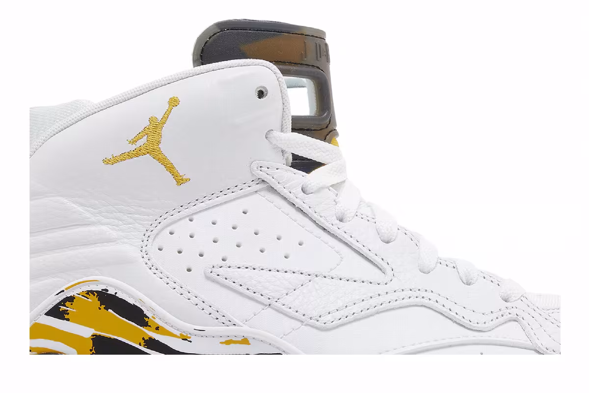 Air Jordan MVP White Yellow Ochre, view 3