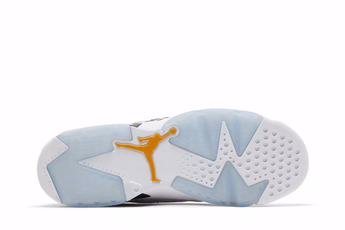 Air Jordan MVP GS White Yellow Ochre, view 5