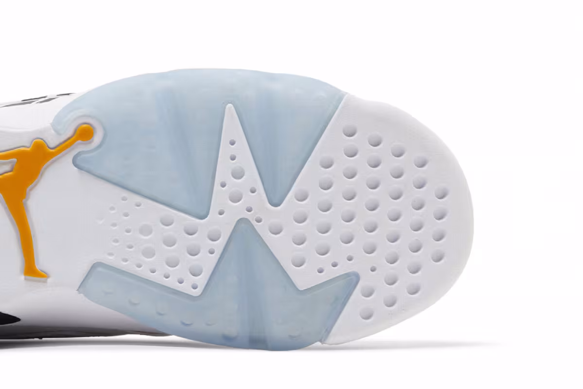 Air Jordan MVP GS White Yellow Ochre, view 6