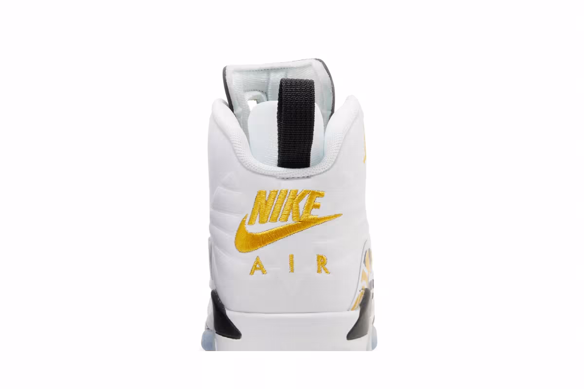 Air Jordan MVP GS White Yellow Ochre, view 8
