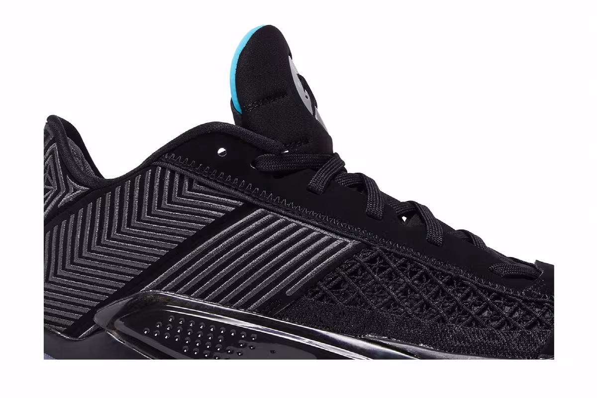 Air Jordan 38 Low Black Gamma Blue, view 3