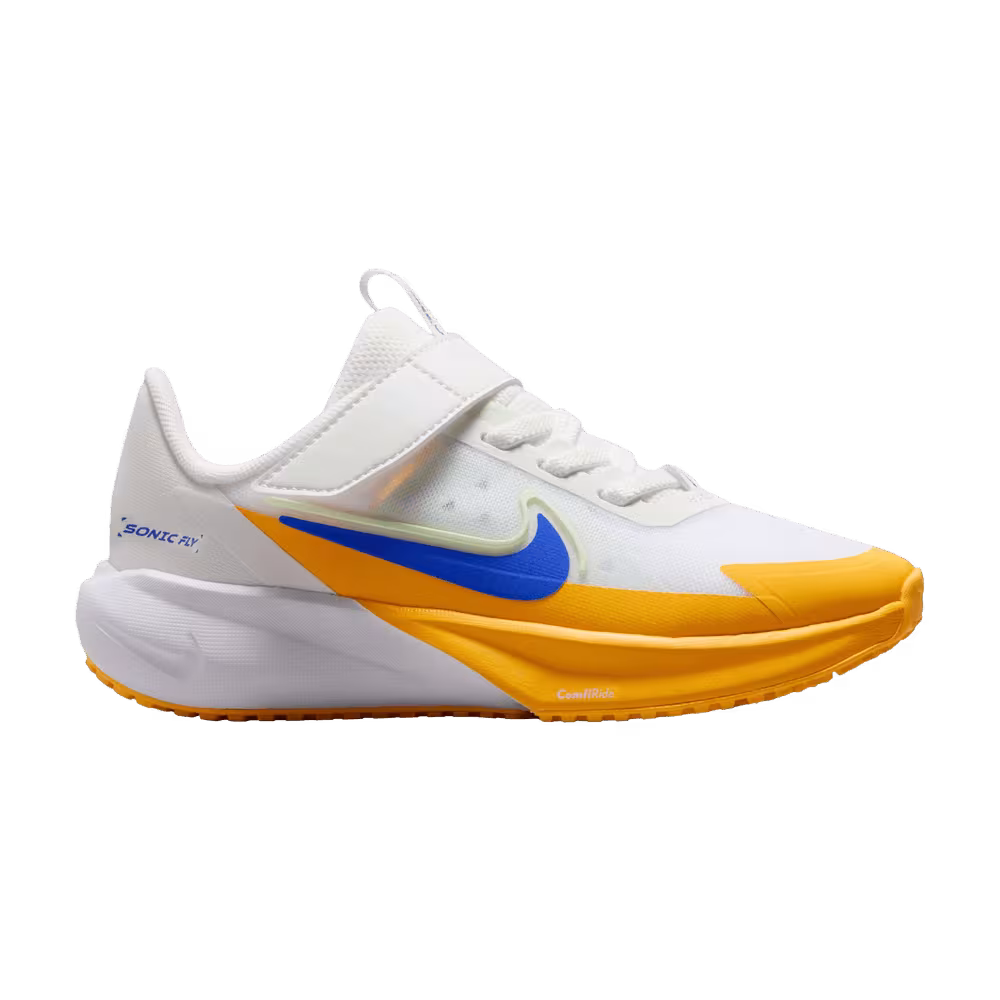 Nike Sonic Fly PS White Yellow Hyper Royal