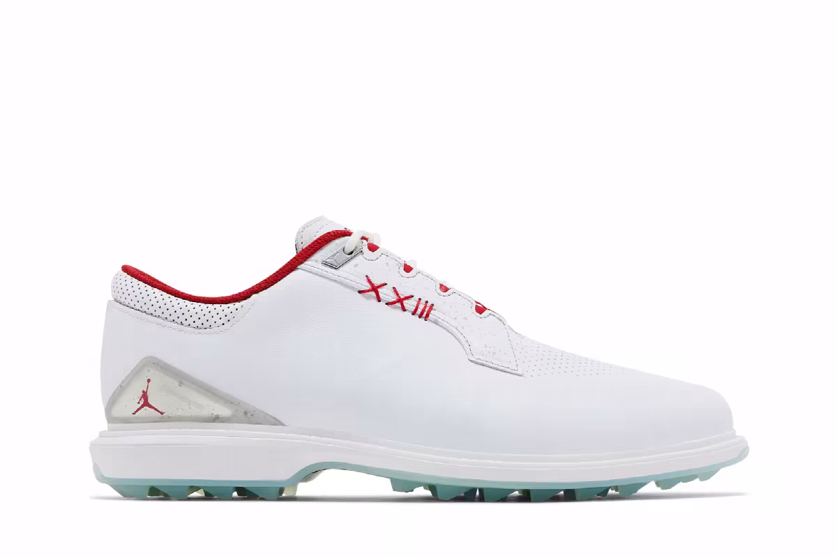 Air Jordan ADG 5 Wide White Fire Red, view 2