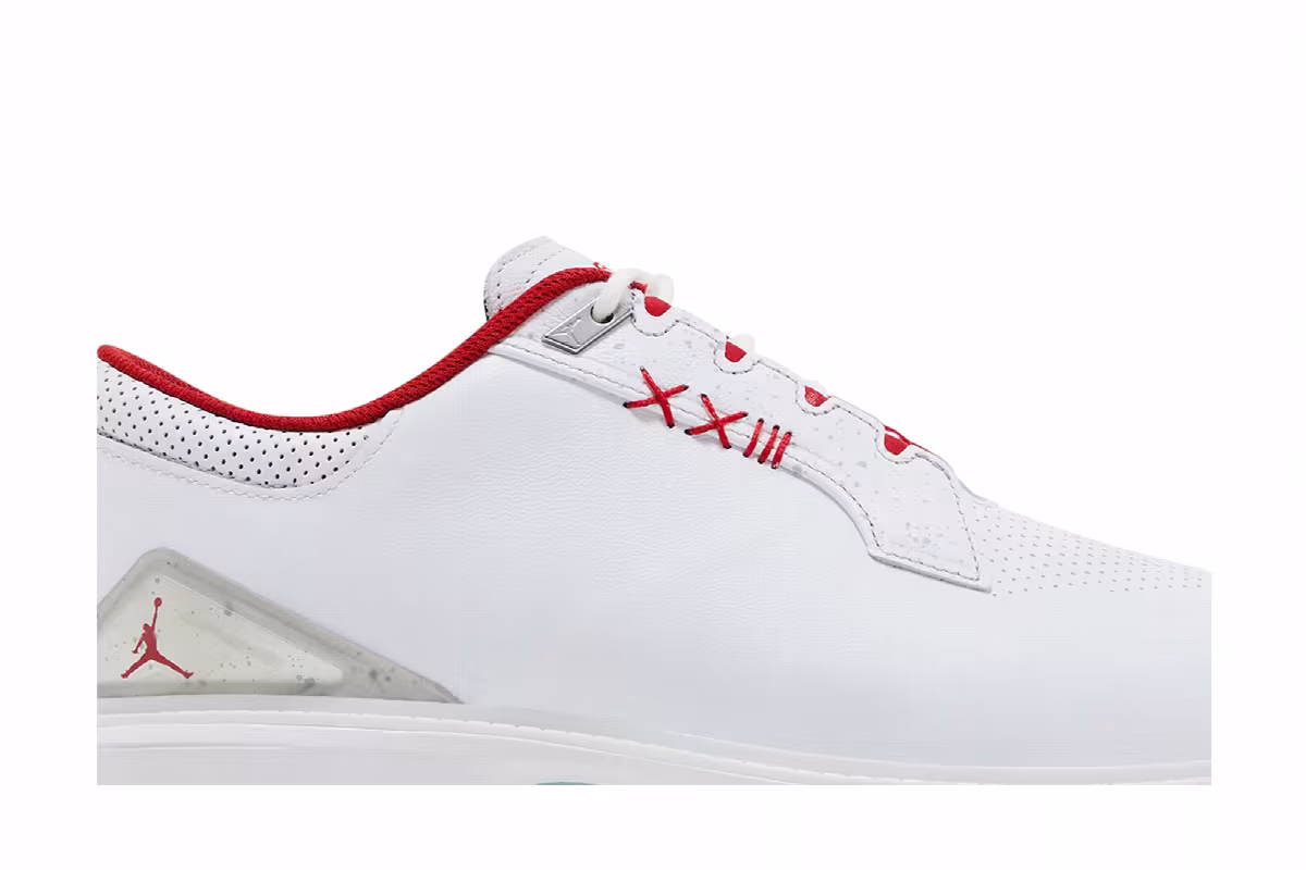 Air Jordan ADG 5 Wide White Fire Red, view 3