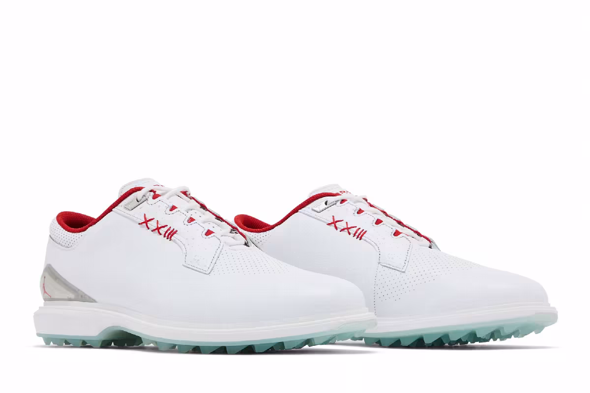 Air Jordan ADG 5 Wide White Fire Red, view 9