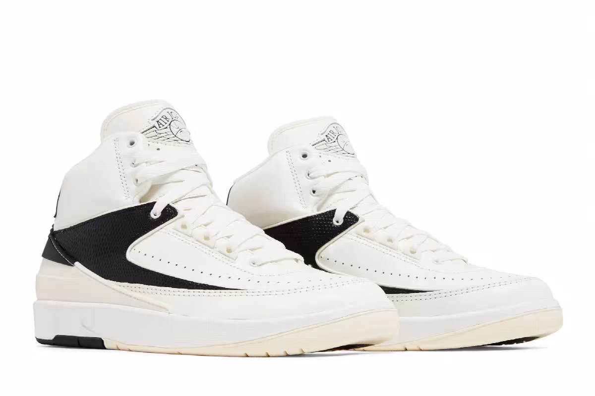 Women's Air Jordan 2 Sail Black, view 9
