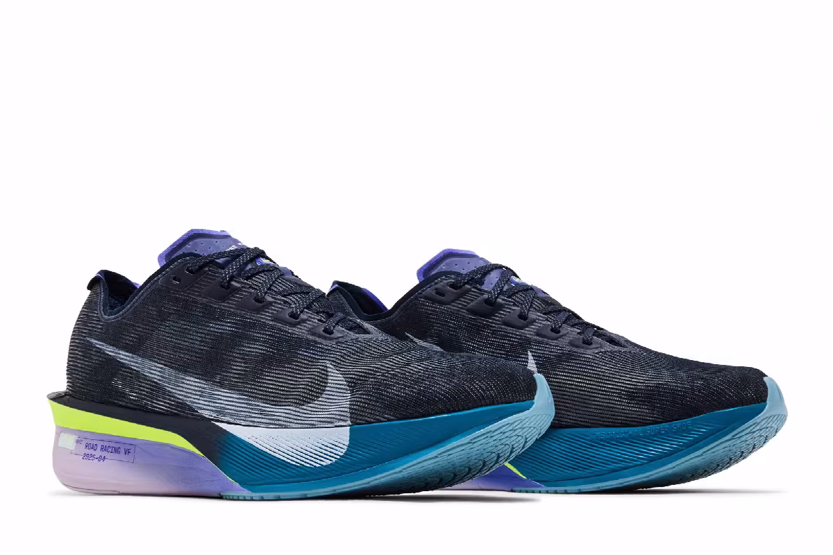 Nike Vaporfly 4 Obsidian/Persian Violet/Green Abyss/White, view 9