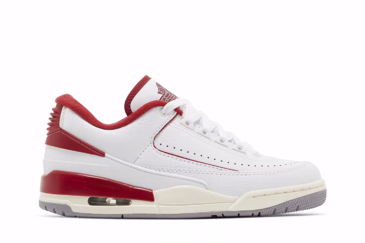 Air Jordan 2/3 GS White Varsity Red, view 2