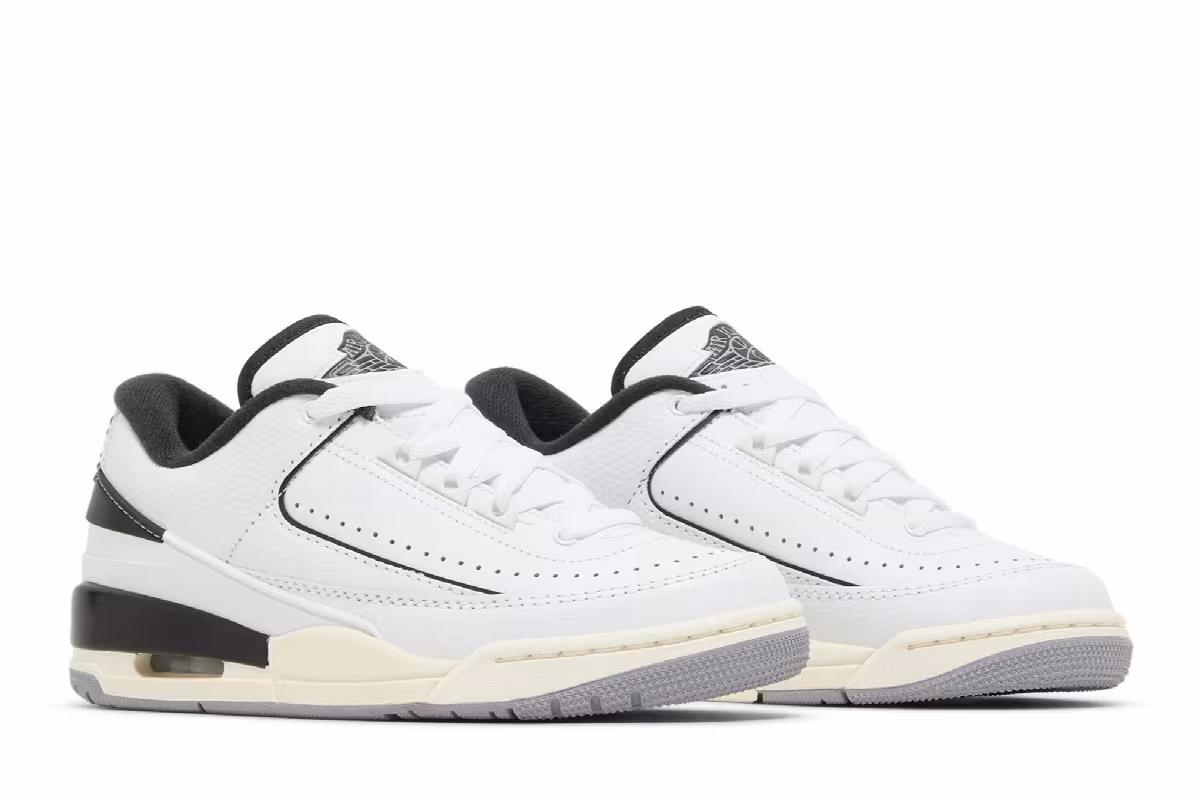 Air Jordan 2/3 GS White Black, view 9