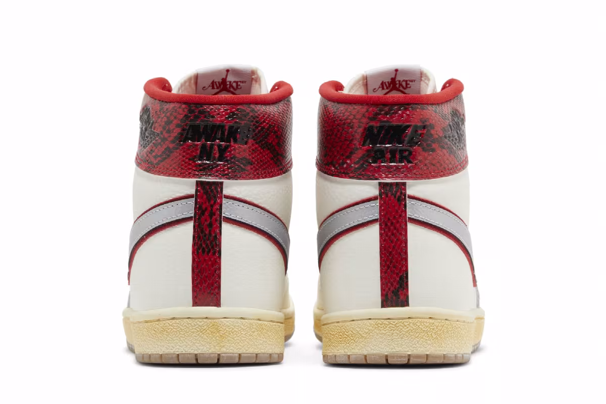 Awake NY x Air Jordan Jordan Air Ship PE SP University Red, view 7