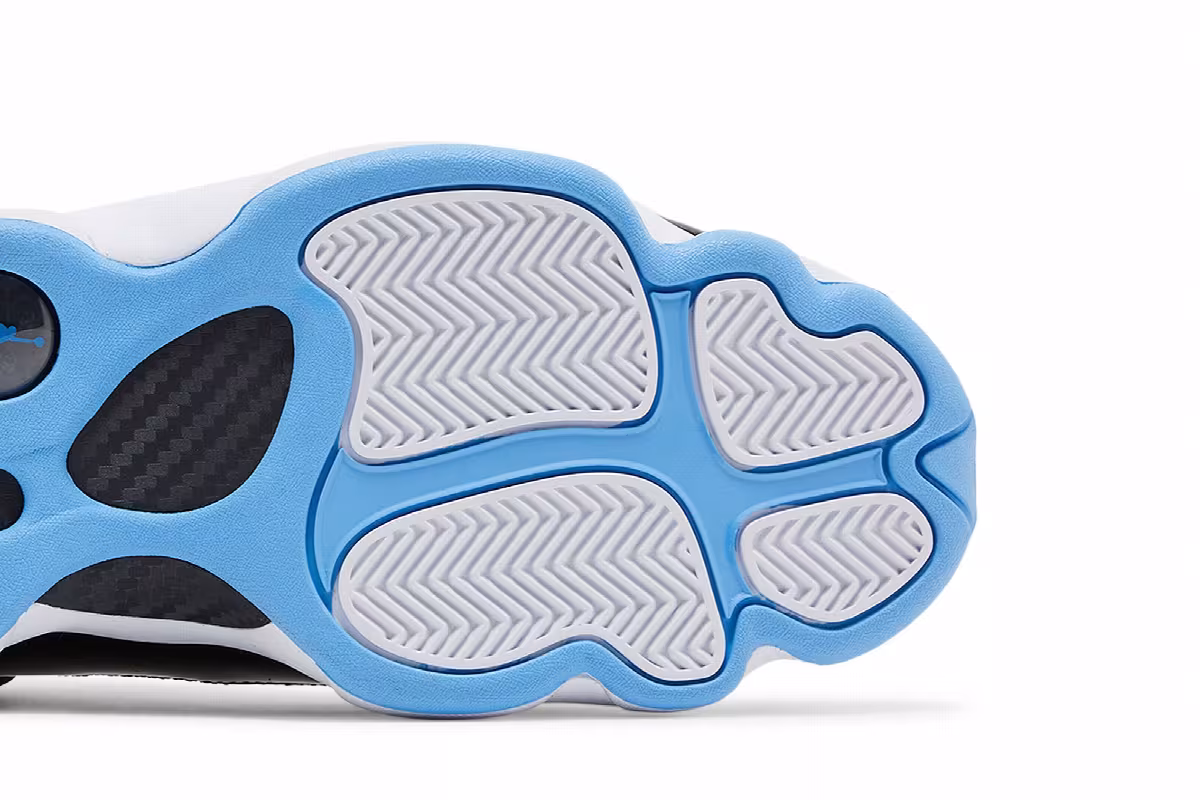 Air Jordan 6 Rings Black University Blue, view 6