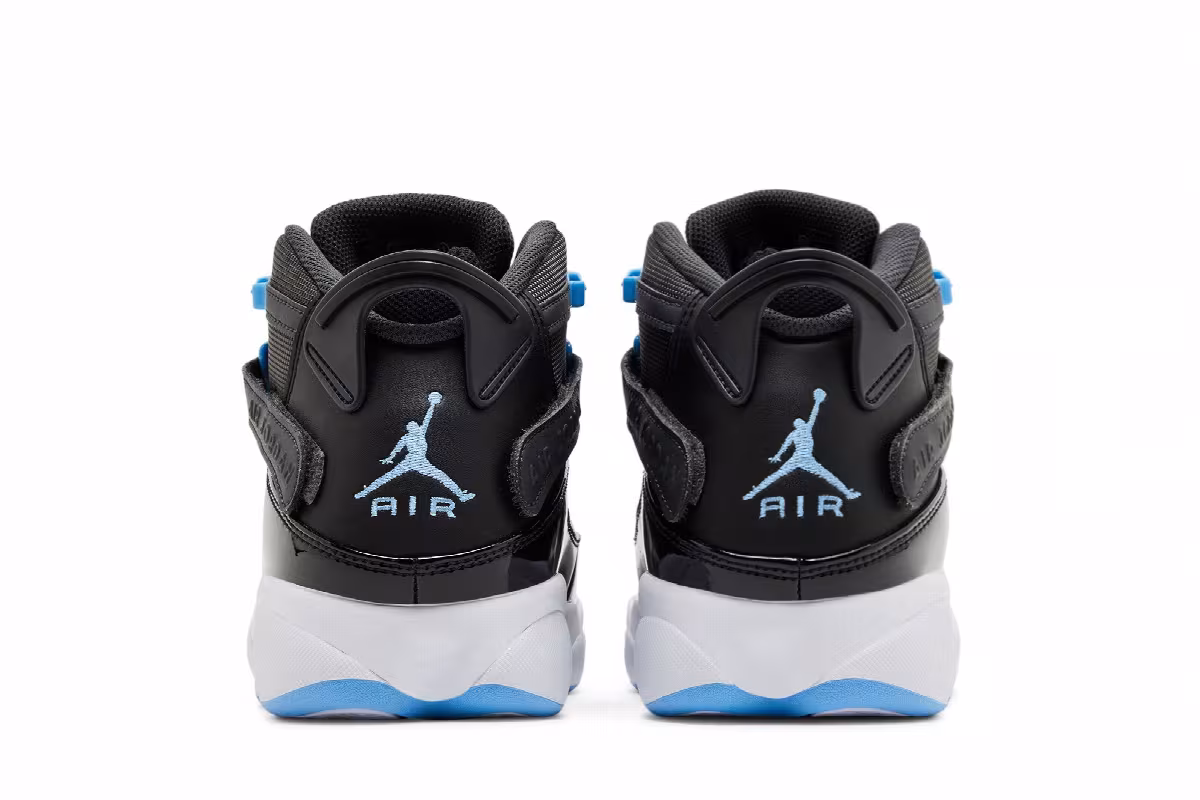 Air Jordan 6 Rings Black University Blue, view 7