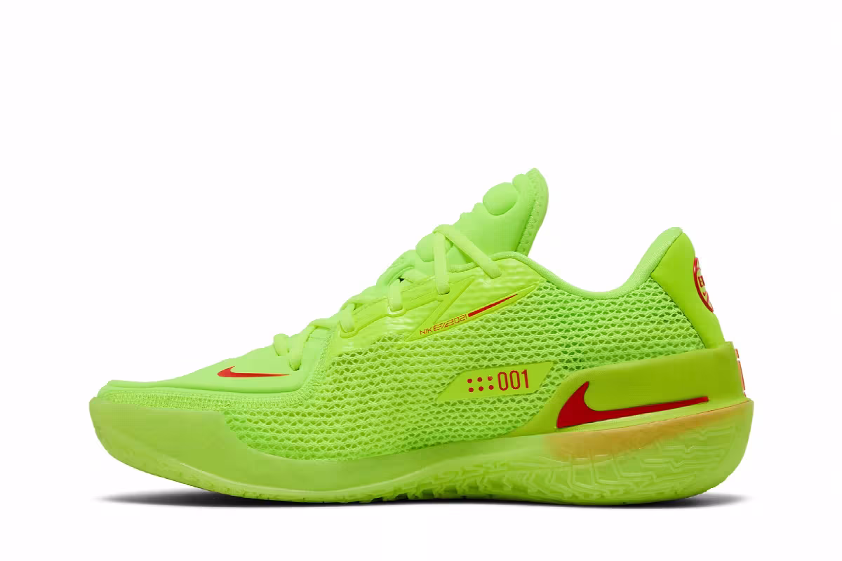 Nike Air Zoom GT Cut EYBL - Volt Bright Crimson, view 4