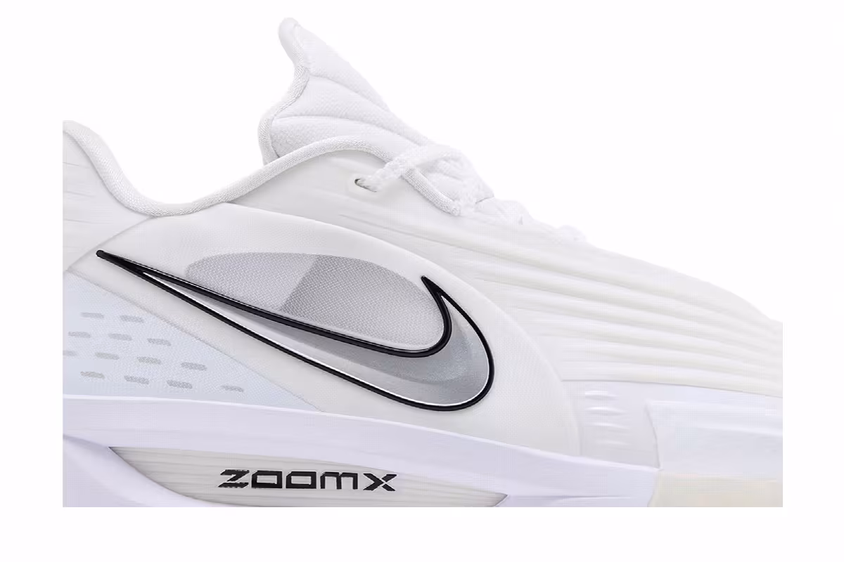 Nike Air Zoom GT Cut 3 Turbo EP White Metallic Silver, view 3