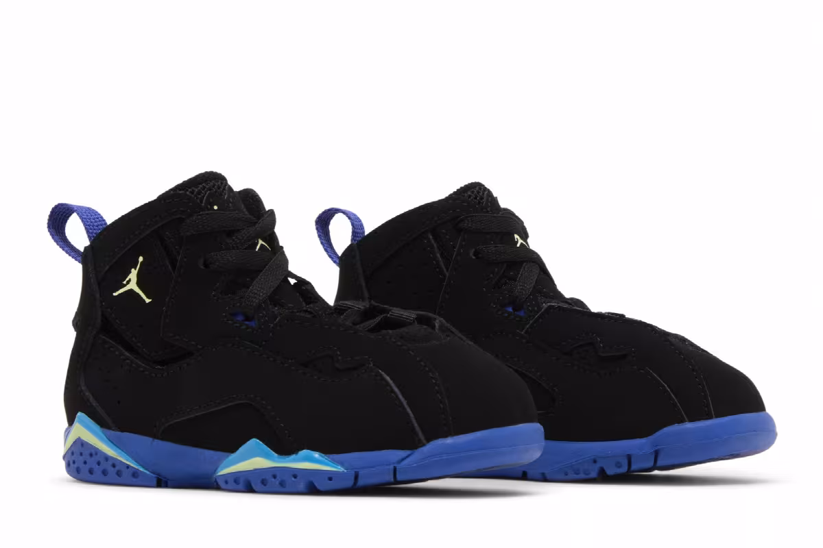Air Jordan True Flight TD Black Hyper Royal, view 9