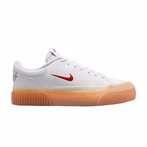 Nike Wmns Court Legacy Lift 'White University Red Gum'