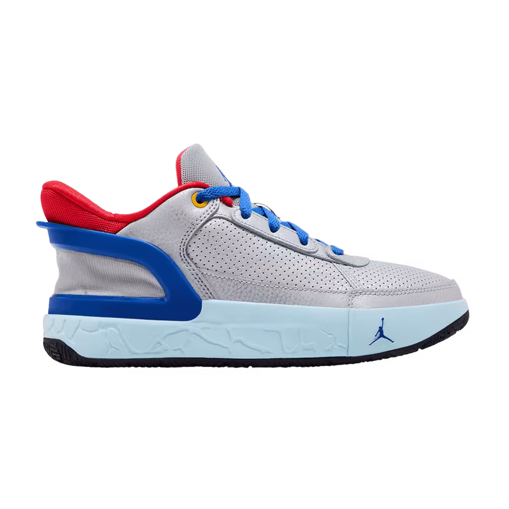 Air Jordan DAY1 EO GS Metallic Silver/Light Crimson/Glacier Blue/Game Royal
