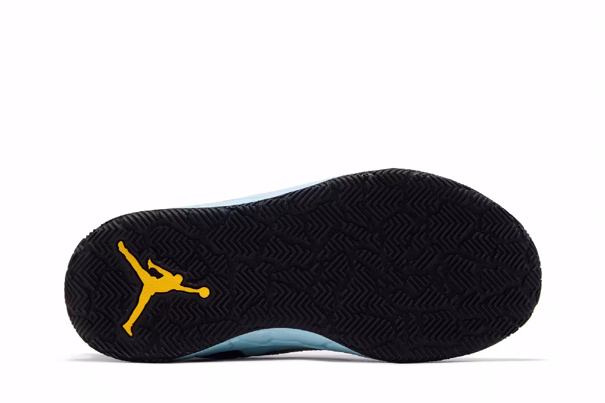 Air Jordan DAY1 EO GS Metallic Silver/Light Crimson/Glacier Blue/Game Royal, view 5