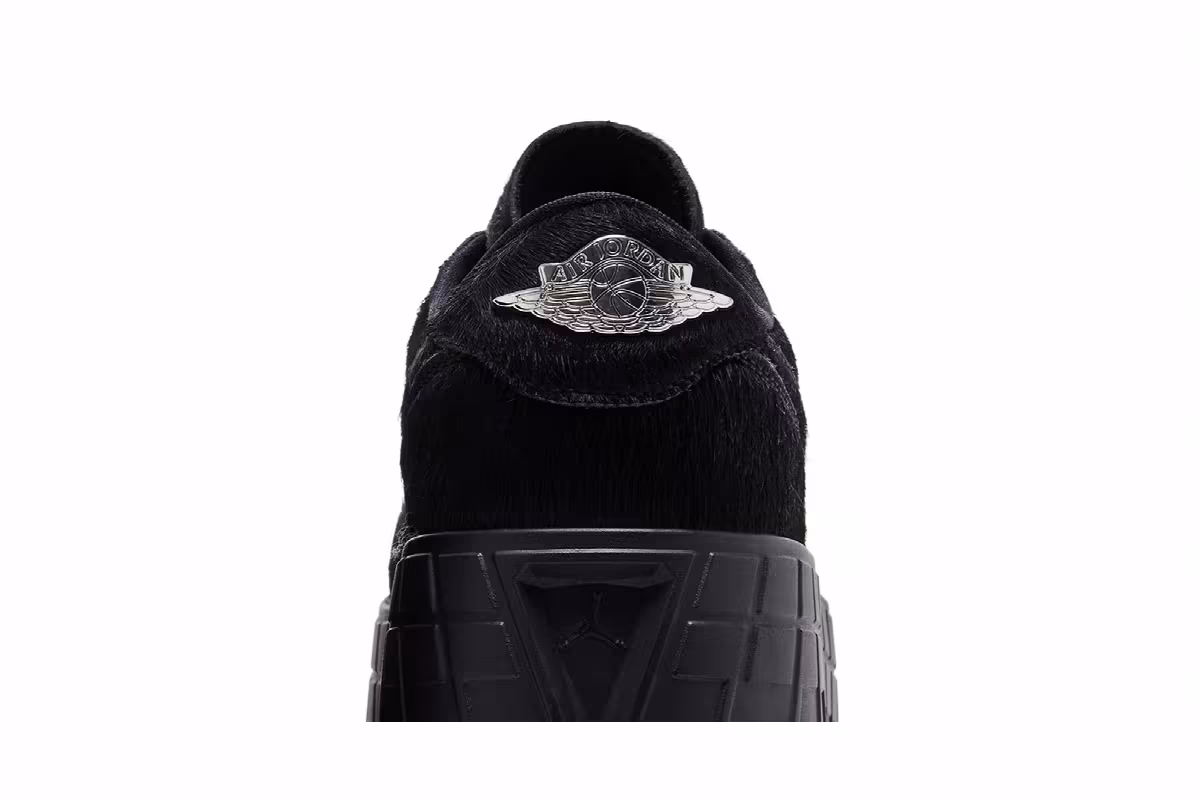 Women's Air Jordan 1 Low Brooklyn Black Pony, view 8