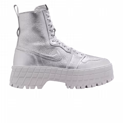 Wmns Air Jordan 1 High Brooklyn 'Metallic Silver'