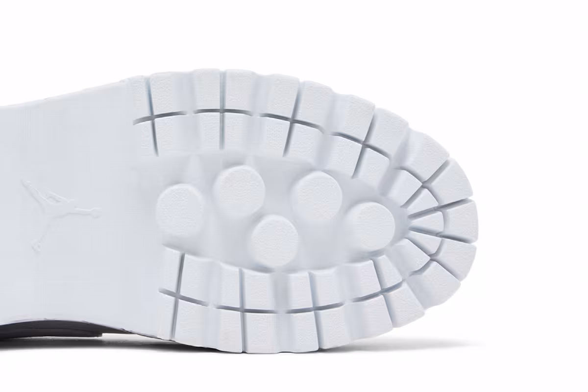 Women's Air Jordan 1 High Brooklyn Triple White, view 6