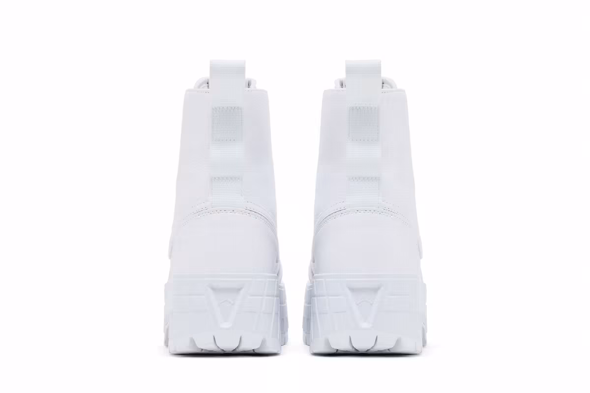 Women's Air Jordan 1 High Brooklyn Triple White, view 7
