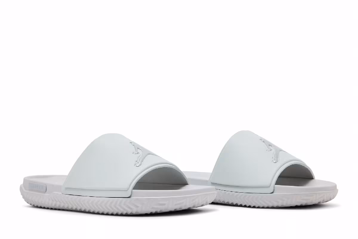 Air Jordan Jumpman Slide Neutral Grey Metallic Silver, view 9