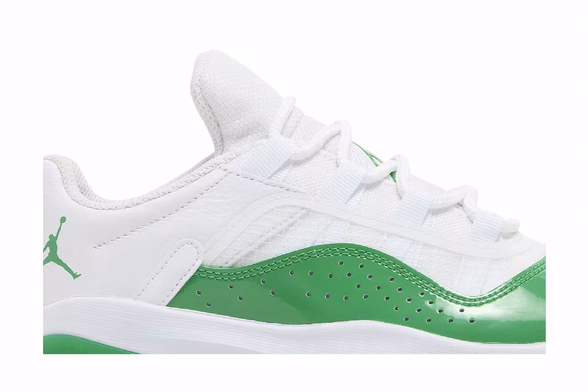 Women's Air Jordan 11 CMFT Low White Lucky Green, view 3