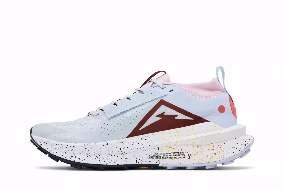 Nike ZoomX Zegama 2 Platinum Paint Splatter, view 4