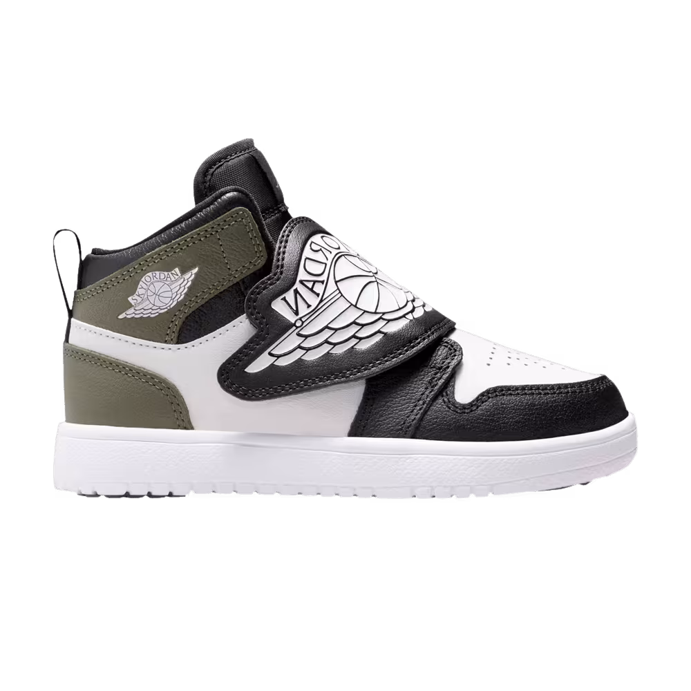 Air Jordan Sky Jordan 1 PS Black Toe Medium Olive