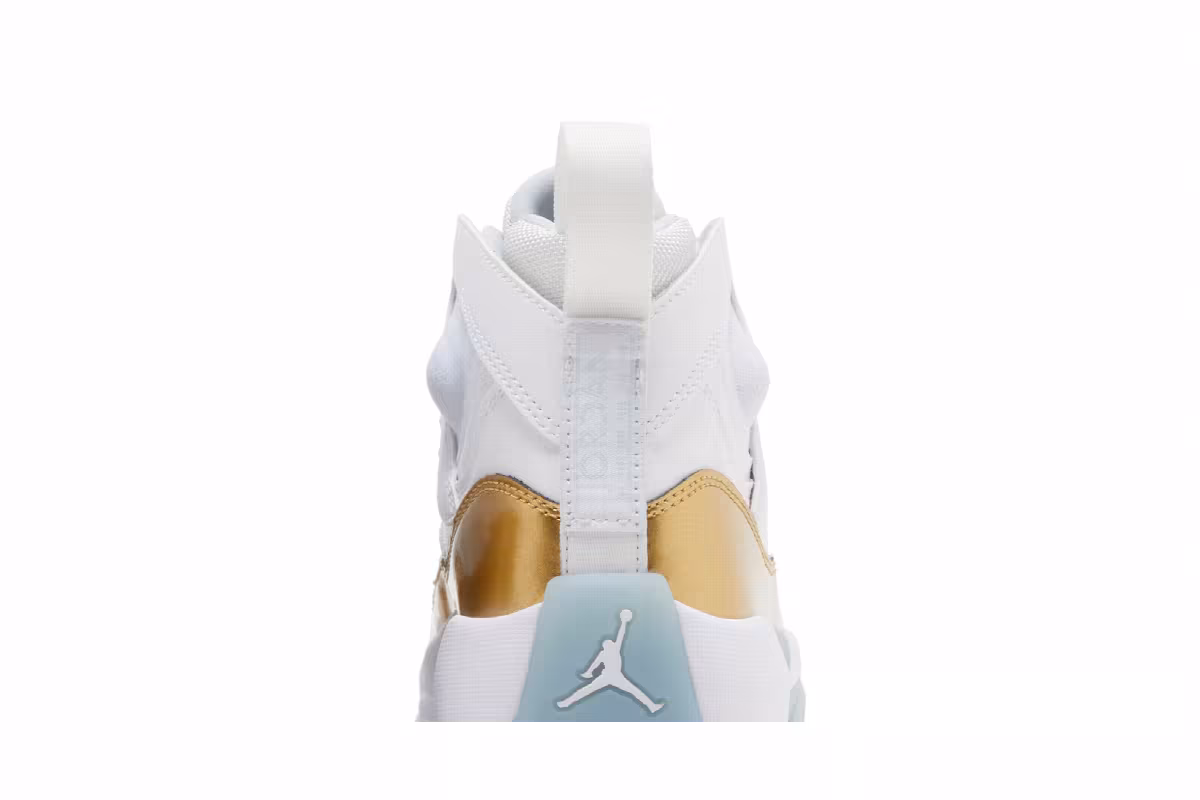 Air Jordan Women's Jumpman Two Trey White Metallic Gold, view 8