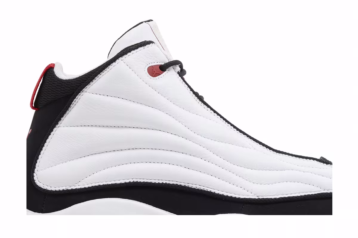 Air Jordan Pro Strong White Black Gym Red, view 3