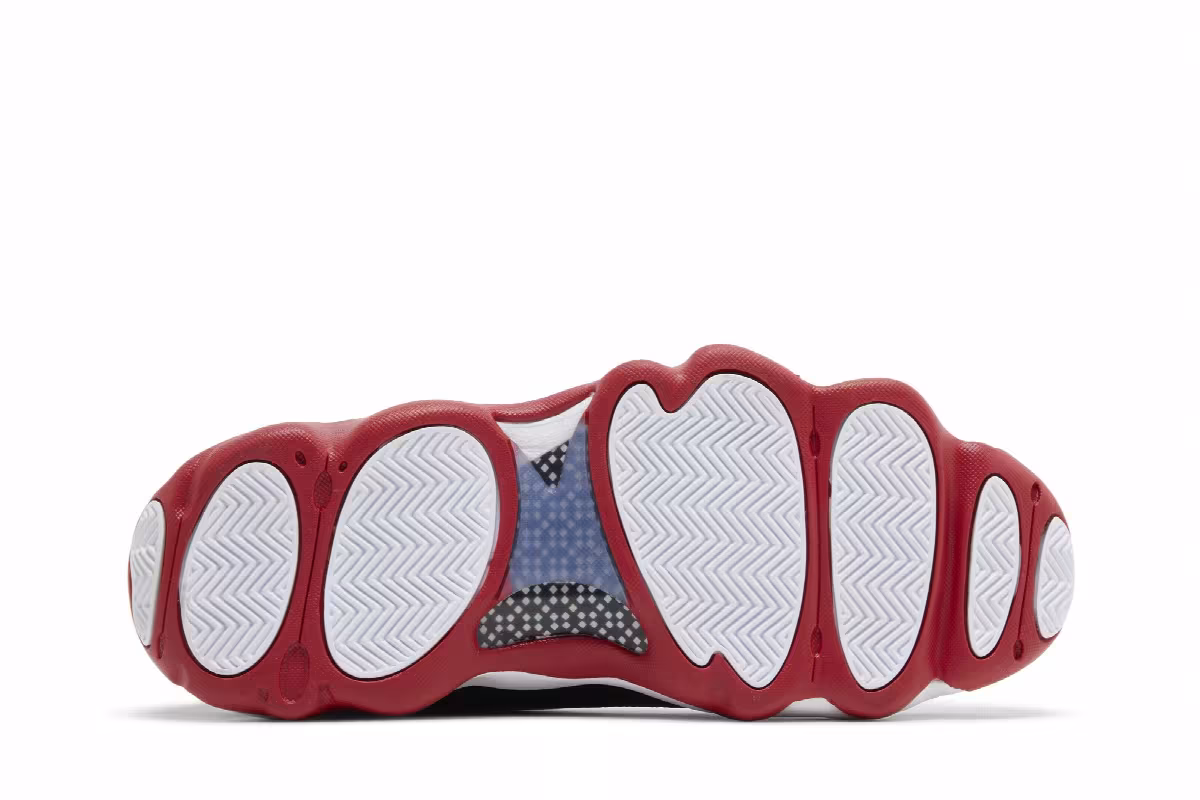 Air Jordan Pro Strong White Black Gym Red, view 5