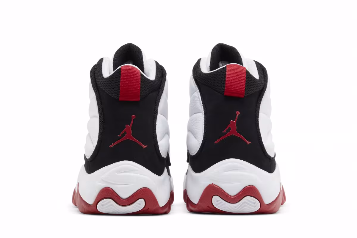 Air Jordan Pro Strong White Black Gym Red, view 7