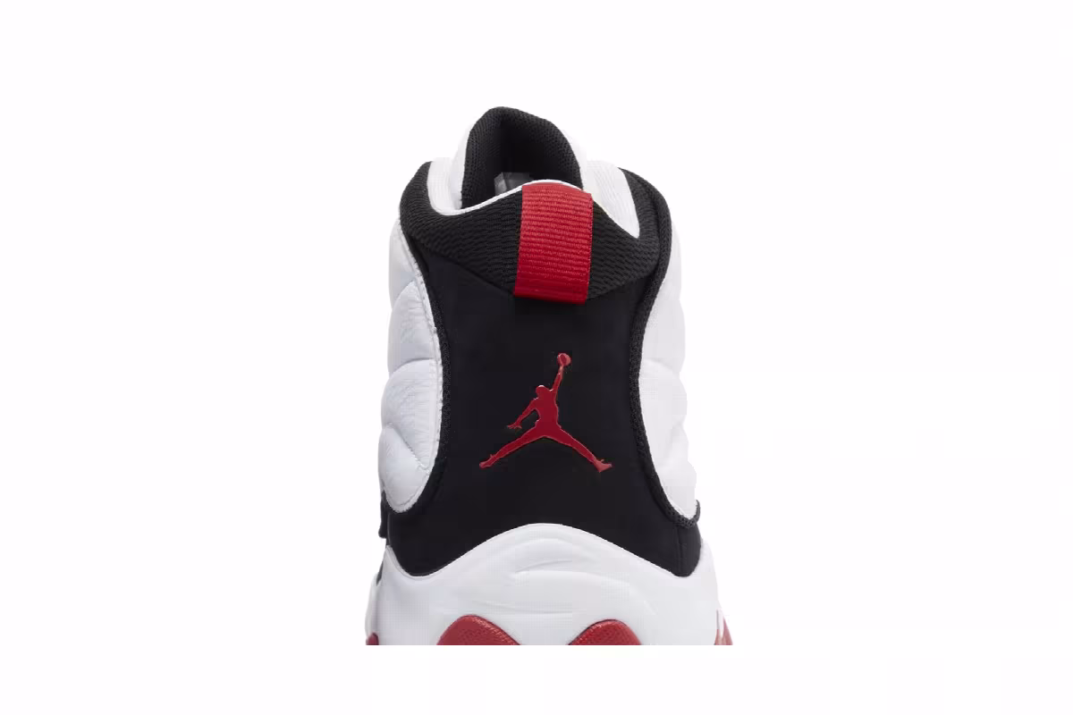 Air Jordan Pro Strong White Black Gym Red, view 8