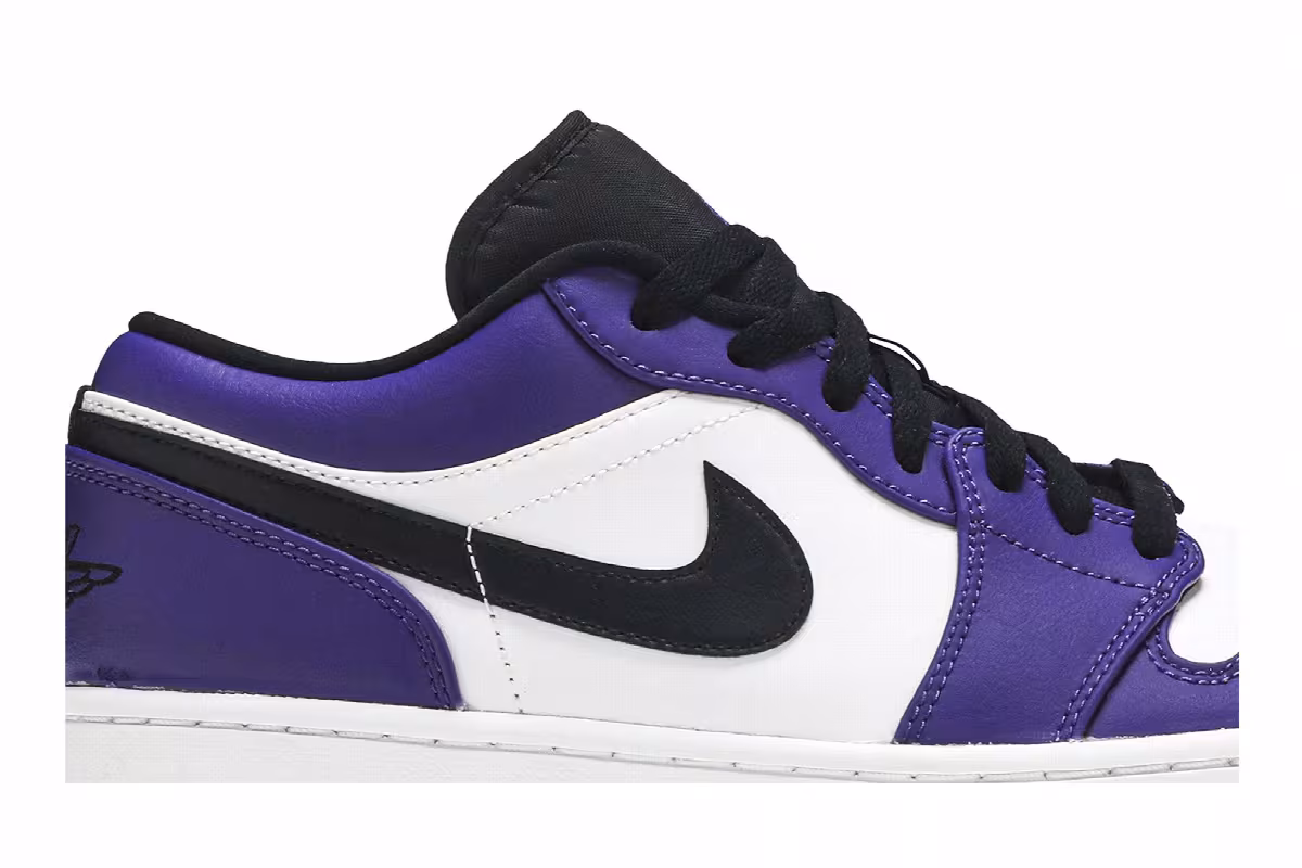 Air Jordan 1 Low Court Purple, view 3