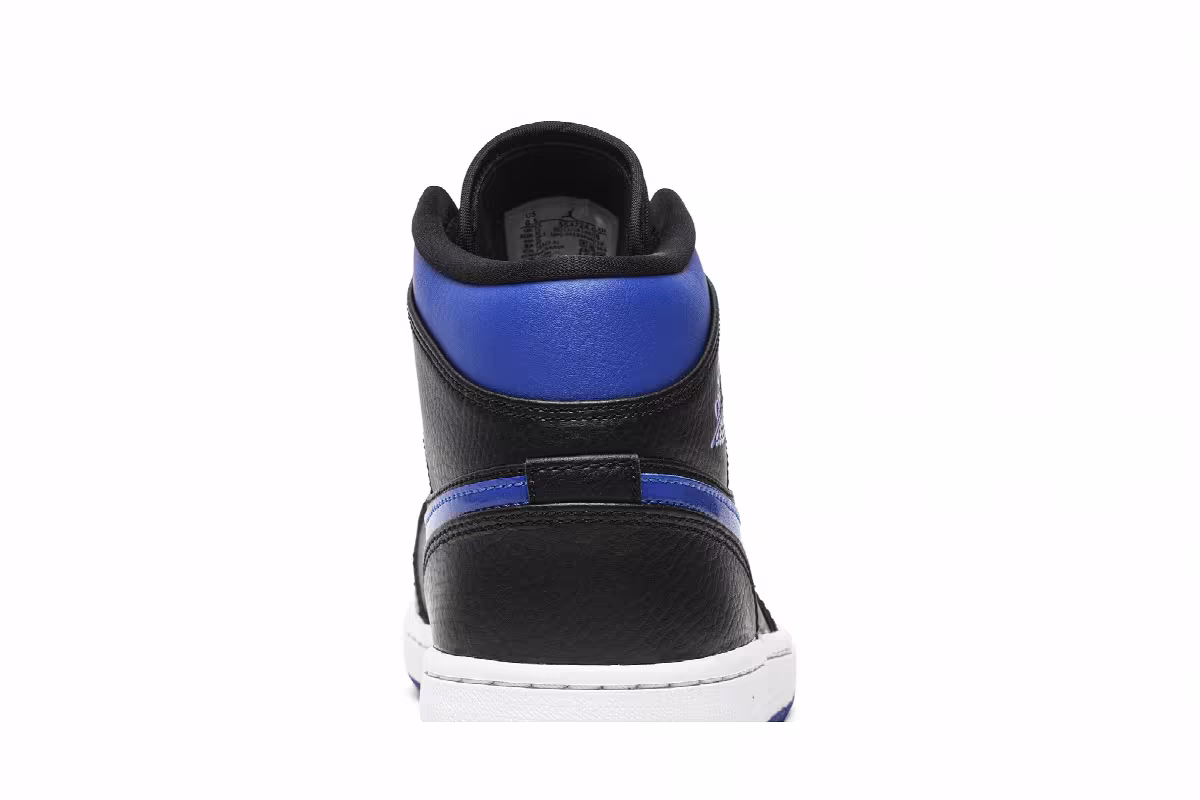 Air Jordan 1 Mid Black Hyper Royal, view 8