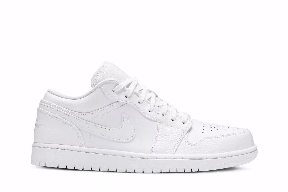 Air Jordan 1 Low Triple White, view 2
