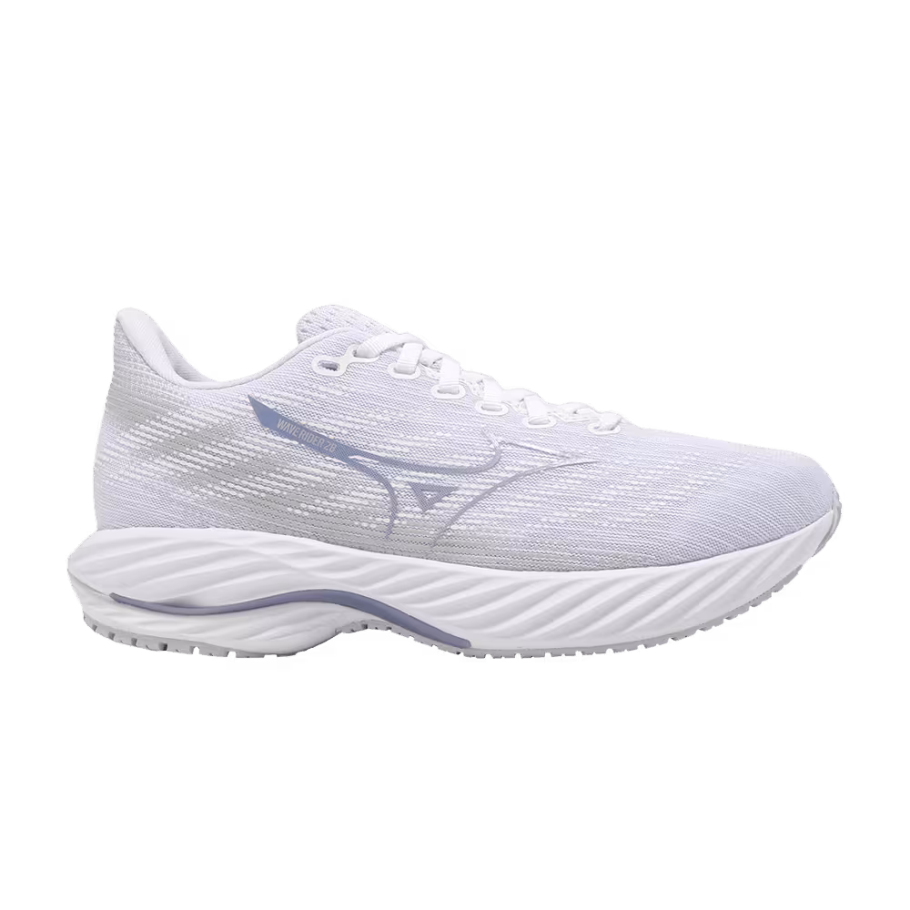 Mizuno Women's Wave Rider 28 Super Wide White Purple Impression