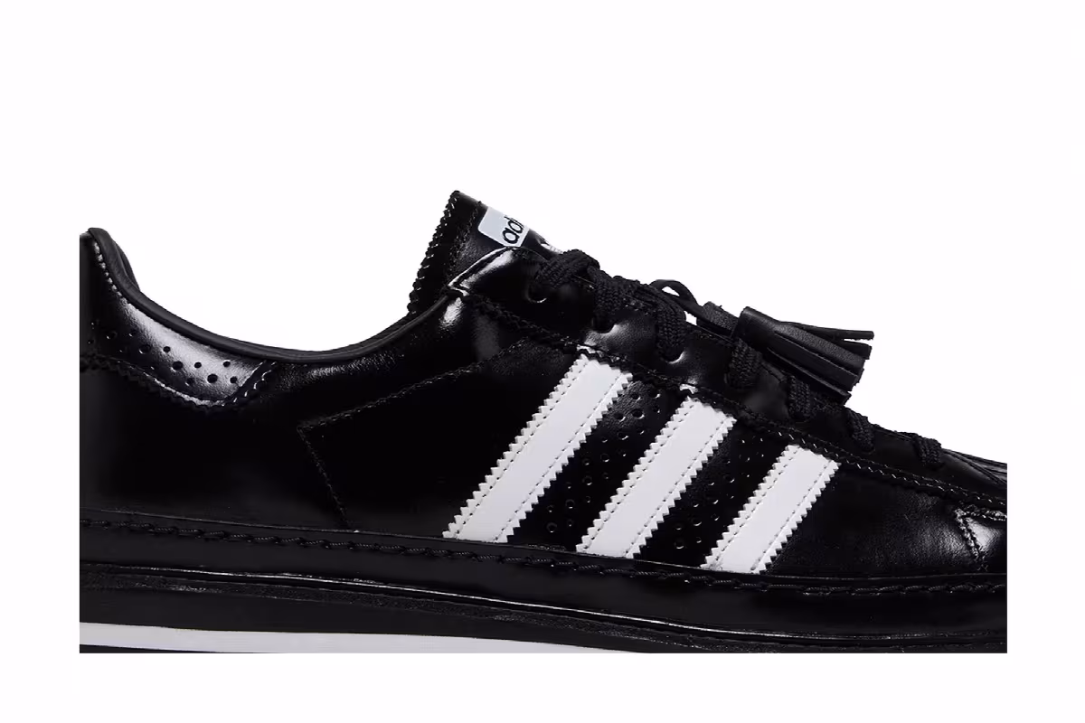 CLOT x adidas Superstar Black White, view 3
